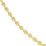 画像をギャラリービューアに読み込む, 14K Yellow Gold 4.5mm Puff Mariner Bracelet Anklet Choker Pendant Necklace Chain
