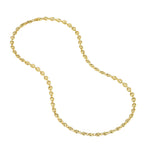 画像をギャラリービューアに読み込む, 14K Yellow Gold 4.5mm Puff Mariner Bracelet Anklet Choker Pendant Necklace Chain