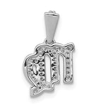 Carica l'immagine nel visualizzatore di Gallery, 14k White Gold Genuine Diamond Virgo Zodiac Horoscope Pendant Charm