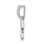 Charger l'image dans la galerie, 14k White Gold Genuine Diamond Aquarius Zodiac Horoscope Pendant Charm
