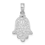 Załaduj obraz do przeglądarki galerii, Sterling Silver Hamsa Chamseh Hand of God Pendant Charm