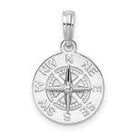 Load image into Gallery viewer, Sterling Silver Nautical Compass Medallion Small Pendant Charm