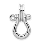 Afbeelding in Gallery-weergave laden, Sterling Silver Shackle Link with Pulley 3D Large Pendant Charm