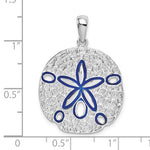 Load image into Gallery viewer, Sterling Silver Enamel Sand Dollar Pendant Charm
