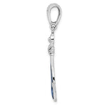 Carregar imagem no visualizador da galeria, Sterling Silver Enamel Anchor Large Pendant Charm