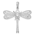Charger l'image dans la galerie, Sterling Silver with 14k Gold Dragonfly Pendant Charm