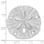 Load image into Gallery viewer, Sterling Silver Sand Dollar Large Chain Slide Pendant Charm
