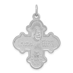 Загрузить изображение в средство просмотра галереи, Sterling Silver Rhodium Plated Vermeil Cruciform Cross Four Way Medal Pendant Charm