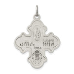 Загрузить изображение в средство просмотра галереи, Sterling Silver Cruciform Cross Four Way Medal Antique Style Pendant Charm