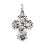 Carica l'immagine nel visualizzatore di Gallery, Sterling Silver Cruciform Cross Four Way Miraculous Medal Antique Style Pendant Charm