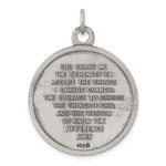 Charger l'image dans la galerie, Sterling Silver Praying Hands Serenity Prayer Round Medallion Pendant Charm