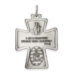 Load image into Gallery viewer, Sterling Silver Cruciform Cross Four Way Medal Antique Style Pendant Charm