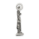 Load image into Gallery viewer, Sterling Silver New York Statue of Liberty 3D Pendant Charm

