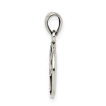 Carica l'immagine nel visualizzatore di Gallery, Sterling Silver Hamsa Hand of God Antique Finish Round Pendant Charm