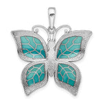 Charger l'image dans la galerie, Sterling Silver Enamel Green Butterfly Pendant Charm