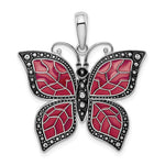 Charger l'image dans la galerie, Sterling Silver Enamel Butterfly Pendant Charm