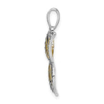 Charger l'image dans la galerie, Sterling Silver Enamel Yellow Butterfly Pendant Charm