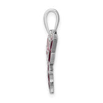 Carregar imagem no visualizador da galeria, Sterling Silver Enamel Purple Pink Butterfly Pendant Charm