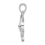 Φόρτωση εικόνας στο εργαλείο προβολής Συλλογής, Sterling Silver Ship Wheel Nautical Compass Medallion Pendant Charm