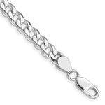 Indlæs billede til gallerivisning Sterling Silver Rhodium Plated 7mm Curb Bracelet Anklet Choker Necklace Pendant Chain
