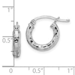 Kép betöltése a galériamegjelenítőbe: Sterling Silver Diamond Cut Classic Round Hoop Earrings 20mm x 3mm