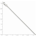 Ladda upp bild till gallerivisning, Sterling Silver Rhodium Plated 1mm Round Snake Bracelet Anklet Choker Necklace Pendant Chain