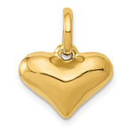 Load image into Gallery viewer, 14k Yellow Gold Puffed Heart 3D Small Pendant Charm