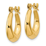 Carregar imagem no visualizador da galeria, 14K Yellow Gold Classic Polished Hoop Earrings