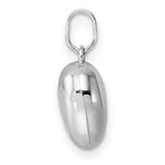 画像をギャラリービューアに読み込む, 14k White Gold Puffed Heart 3D Small Pendant Charm