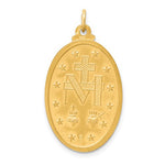 Carica l'immagine nel visualizzatore di Gallery, 14k Yellow Gold Blessed Virgin Mary Miraculous Medal Oval Pendant Charm
