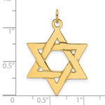 Lade das Bild in den Galerie-Viewer, 14k Yellow Gold Star of David Pendant Charm