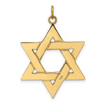 Lade das Bild in den Galerie-Viewer, 14k Yellow Gold Star of David Large Pendant Charm