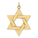 Lade das Bild in den Galerie-Viewer, 14k Yellow Gold Star of David Large Pendant Charm