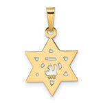 Afbeelding in Gallery-weergave laden, 14k Yellow Gold Star of David Pendant Charm