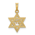 Afbeelding in Gallery-weergave laden, 14k Yellow Gold Star of David Pendant Charm