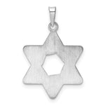 Load image into Gallery viewer, 14k White Gold Star of David Textured Pendant Charm