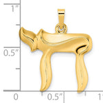 Load image into Gallery viewer, 14K Yellow Gold Chai Symbol Pendant Charm