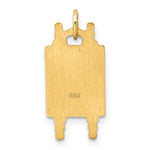 Load image into Gallery viewer, 14K Yellow Gold with Enamel Star of David Torah Pendant Charm