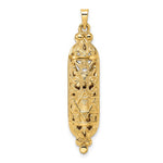 Carica l'immagine nel visualizzatore di Gallery, 14k Yellow Gold Mezuzah Star of David Pendant Charm