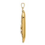 Lade das Bild in den Galerie-Viewer, 14K Yellow Gold Enamel Mezuzah with Star of David Pendant Charm