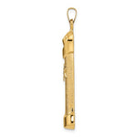 Ladda upp bild till gallerivisning, 14k Gold Two Tone Mezuzah Star of David Pendant Charm