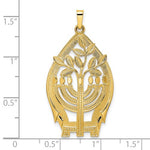 Lade das Bild in den Galerie-Viewer, 14k Yellow Gold Menorah Tree of Life Pendant Charm
