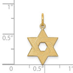 Lade das Bild in den Galerie-Viewer, 14k Yellow Gold Star of David Pendant Charm