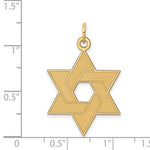 Lade das Bild in den Galerie-Viewer, 14k Yellow Gold Star of David Pendant Charm