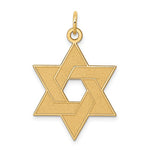Lade das Bild in den Galerie-Viewer, 14k Yellow Gold Star of David Pendant Charm