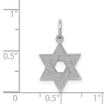Lade das Bild in den Galerie-Viewer, 14k White Gold Star of David Pendant Charm