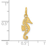 Load image into Gallery viewer, 14k Yellow Gold Seahorse Pendant Charm