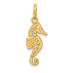 Load image into Gallery viewer, 14k Yellow Gold Seahorse Pendant Charm