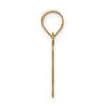 Загрузить изображение в средство просмотра галереи, 14K Yellow Gold Uppercase Initial Letter F Block Alphabet Pendant Charm