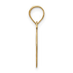 Ladda upp bild till gallerivisning, 14K Yellow Gold Uppercase Initial Letter G Block Alphabet Pendant Charm